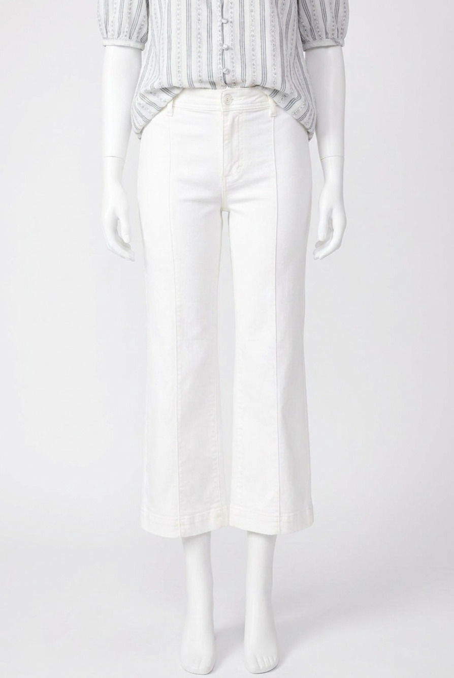NEW PAIGE anessa wide leg jeans in gold coast